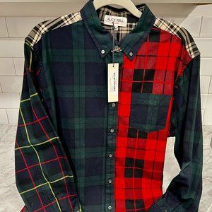 NWT!! Alex Mill Mill Shirt in Mixed Tartan Sz L